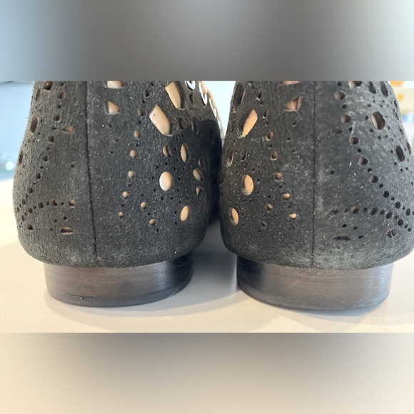 BCBG Ballerina Flat Black and Tan Suede - Picture 5 of 9